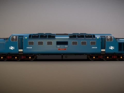  火车 - 英国铁路55级德尔蒂克3d模型 