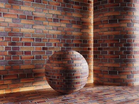 现代砖墙 红砖墙 仿古砖墙 文化砖墙 工业砖墙su模型