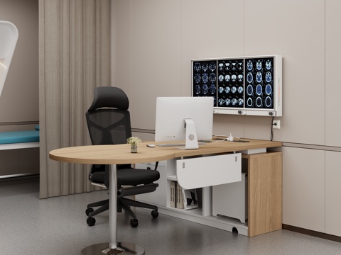  现代诊疗室 现代诊室 问诊室 医院诊室3d模型 