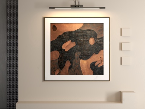  现代挂画3d模型 