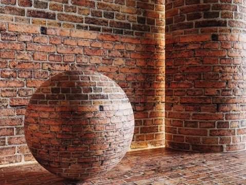  现代砖墙 红砖墙 仿古砖墙 文化砖墙 工业砖墙3d模型 