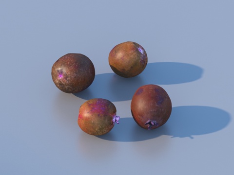  石榴 水果3d模型 