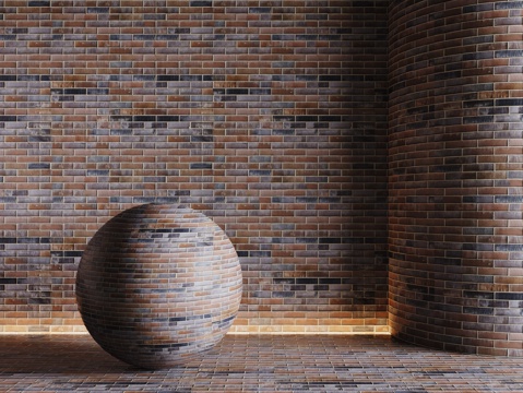 现代砖墙 红砖墙 仿古砖墙 文化砖墙 工业砖墙su模型