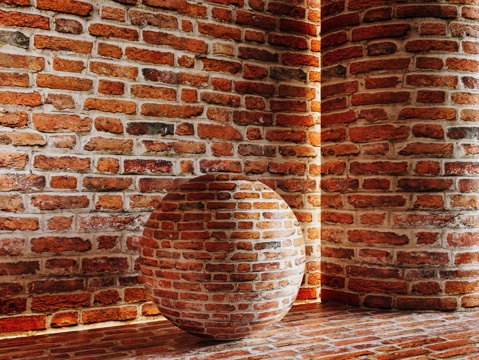 现代砖墙 红砖墙 仿古砖墙 文化砖墙 工业砖墙su模型