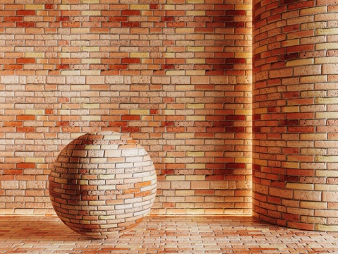  现代砖墙 红砖墙 仿古砖墙 文化砖墙 工业砖墙3d模型 