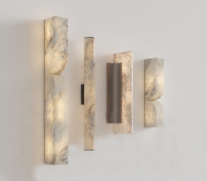  现代壁灯3d模型 