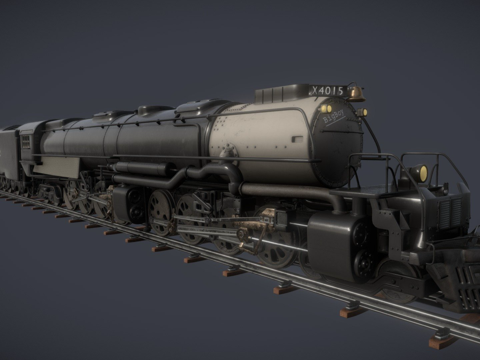  蒸汽机车'联合太平洋大男孩'3d模型 