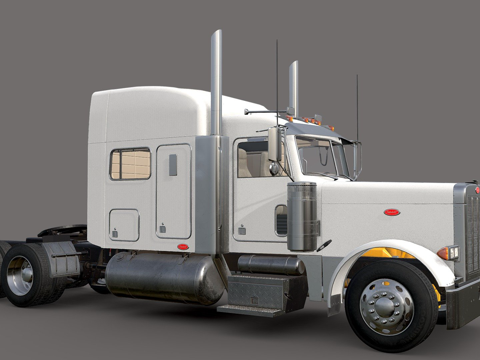  彼得比尔特379带内饰3d模型 