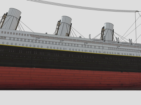  RMS 泰坦尼克号 v23d模型 
