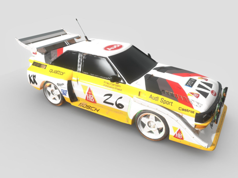  奥迪 Quattro S13d模型 