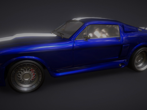  '67款野马3d模型 