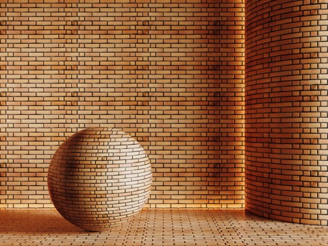  现代砖墙 红砖墙 仿古砖墙 文化砖墙 工业砖墙3d模型 