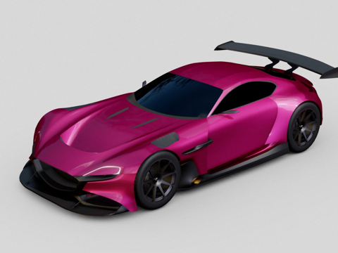  马自达RX-Vision GT3概念车3d模型 
