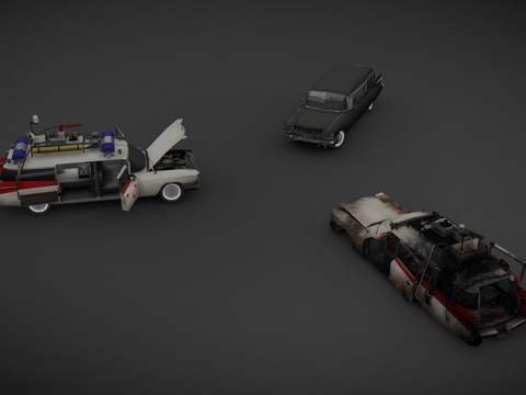  '59款凯迪拉克米勒-流星配ECTO13d模型 