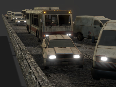  破坏测试2（高速公路）3d模型 