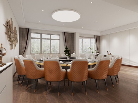  现代包房3d模型 