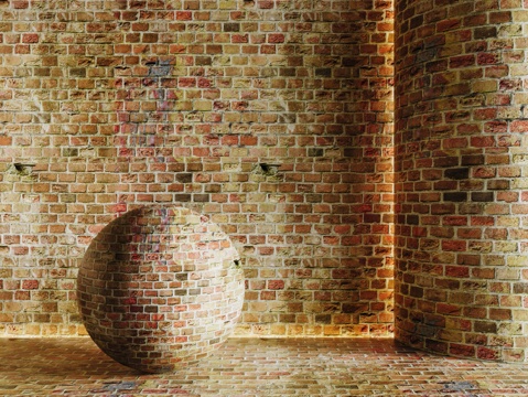 现代砖墙 红砖墙 仿古砖墙 文化砖墙 工业砖墙su模型