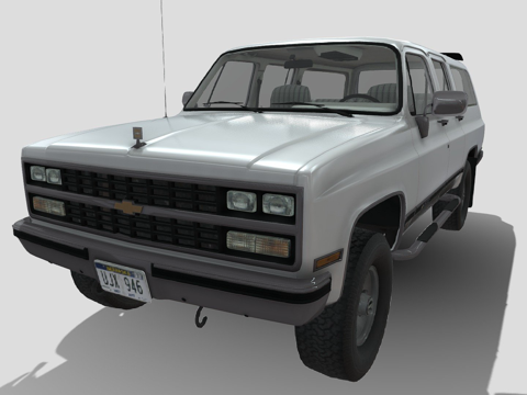  年雪佛兰郊区3d模型 