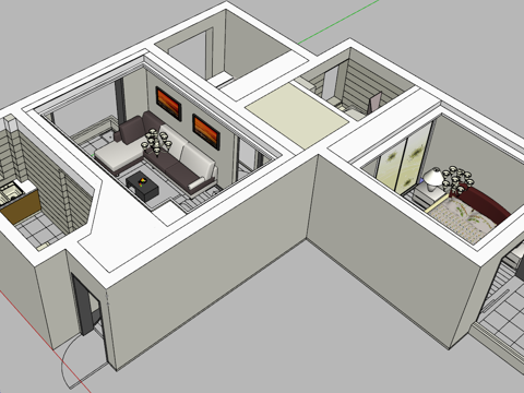 家装 家装方案 室内设计 模型su模型