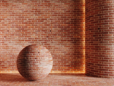 现代砖墙 红砖墙 仿古砖墙 文化砖墙 工业砖墙su模型