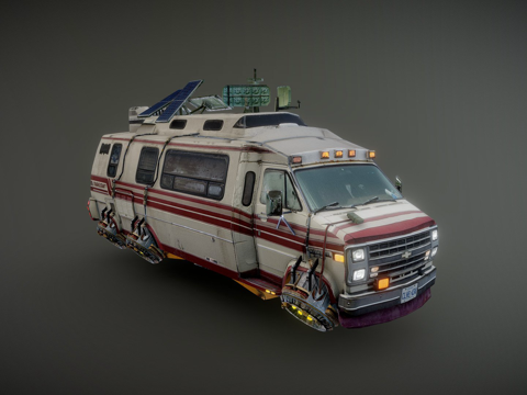  旅行飞行器悬浮转换版3d模型 