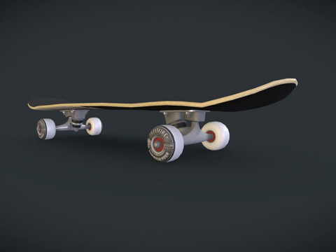  滑板模型3d模型 