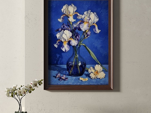  复古，中古，装饰画3d模型 