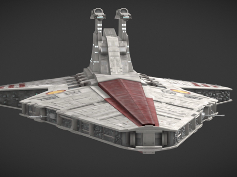  维纳托级星际驱逐舰3d模型 