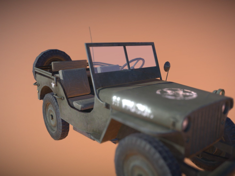  吉普3d模型 