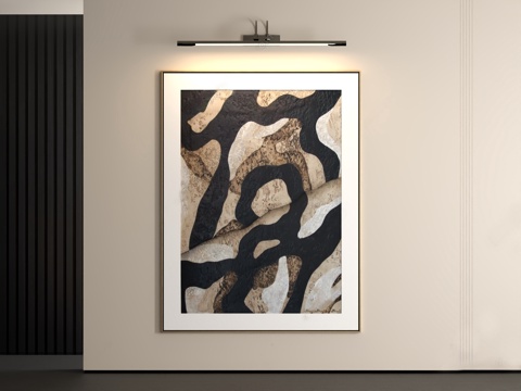  现代挂画3d模型 