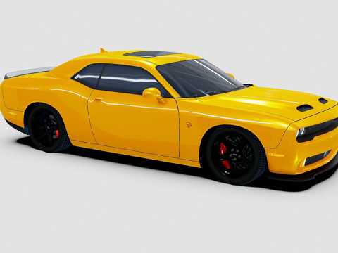  道奇挑战者地狱猫2019款3d模型 