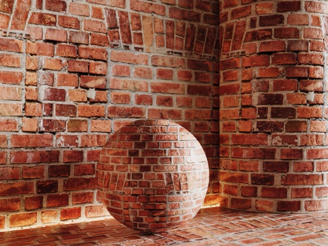  现代砖墙 红砖墙 仿古砖墙 文化砖墙 工业砖墙3d模型 