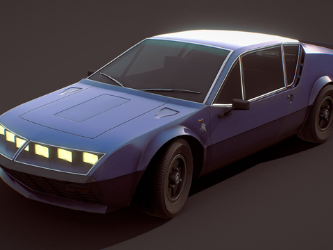  雷诺阿尔派A310 - 葛城美里的车3d模型 