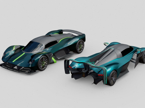  阿斯顿·马丁瓦尔基里3d模型 