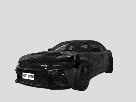  款道奇挑战者SRT地狱猫3d模型 