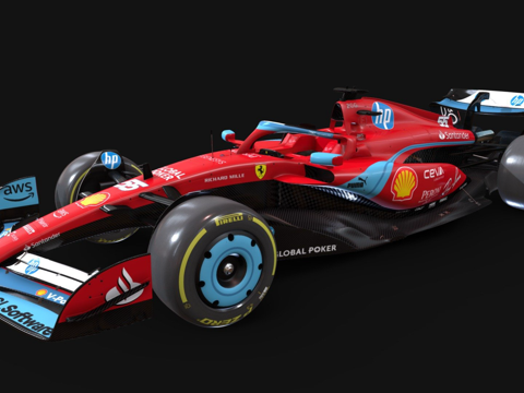  一级方程式法拉利SF-243d模型 