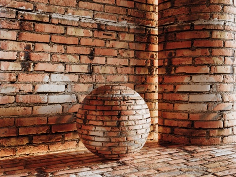 现代砖墙 红砖墙 仿古砖墙 文化砖墙 工业砖墙su模型