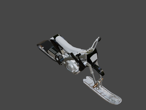  SDC雪地摩托发动机3d模型 