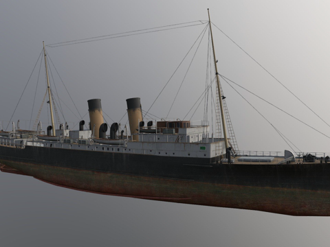  洛丽娜号船3d模型 