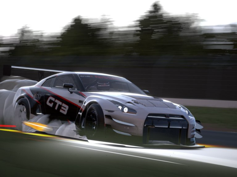  日产尼桑GT3赛道奔跑版3d模型 