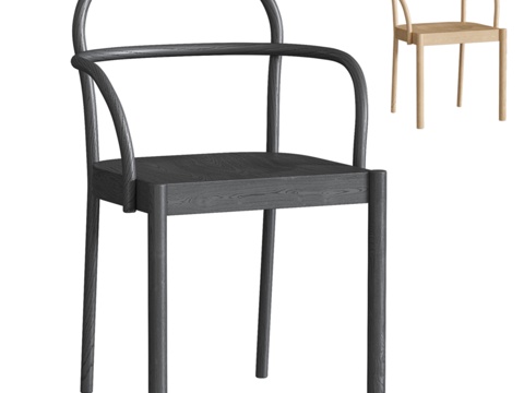  现代单椅3d模型 