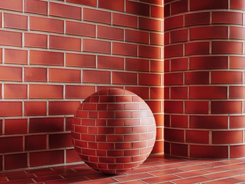 现代砖墙 红砖墙 仿古砖墙 文化砖墙 工业砖墙su模型