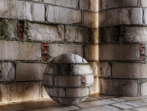  现代砖墙 红砖墙 仿古砖墙 文化砖墙 工业砖墙3d模型 