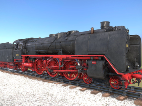  BR 01德国蒸汽机车3d模型 