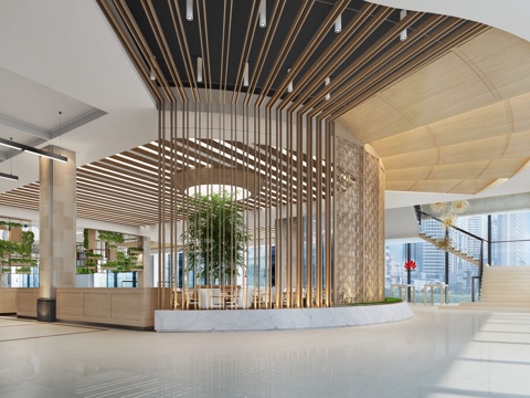  现代自助餐厅 沙发 茶几 吊灯 电视柜 边柜 餐桌椅3d模型 