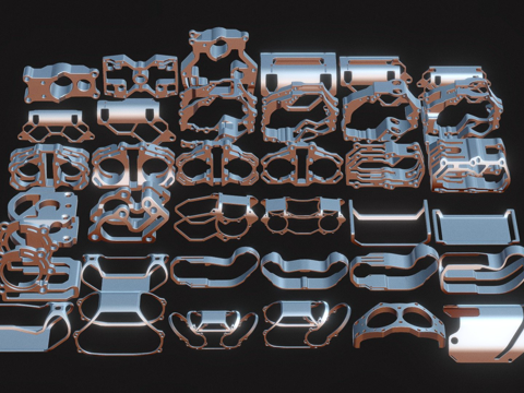  硬表面套件混搭#13d模型 