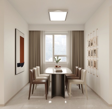  现代客餐厅 开放厨房 酒柜3d模型3d模型 