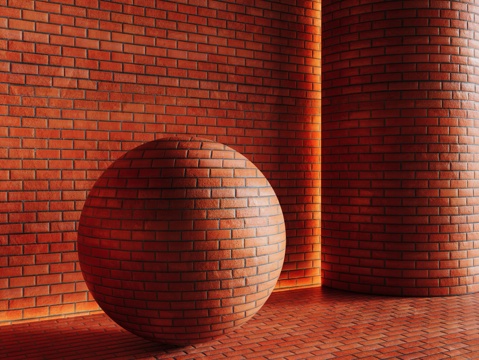 现代砖墙 红砖墙 仿古砖墙 文化砖墙 工业砖墙su模型