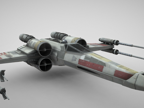  X翼战斗机（纹理更新）3d模型 