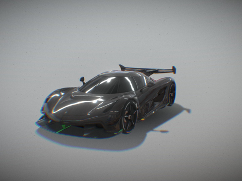  科尼赛克 Jesko 黑色 20203d模型 